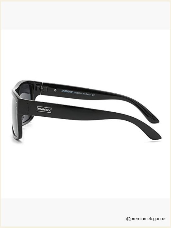 Retro Rectangular UV400 Polarized Sunglasses Wide Frame main image 5